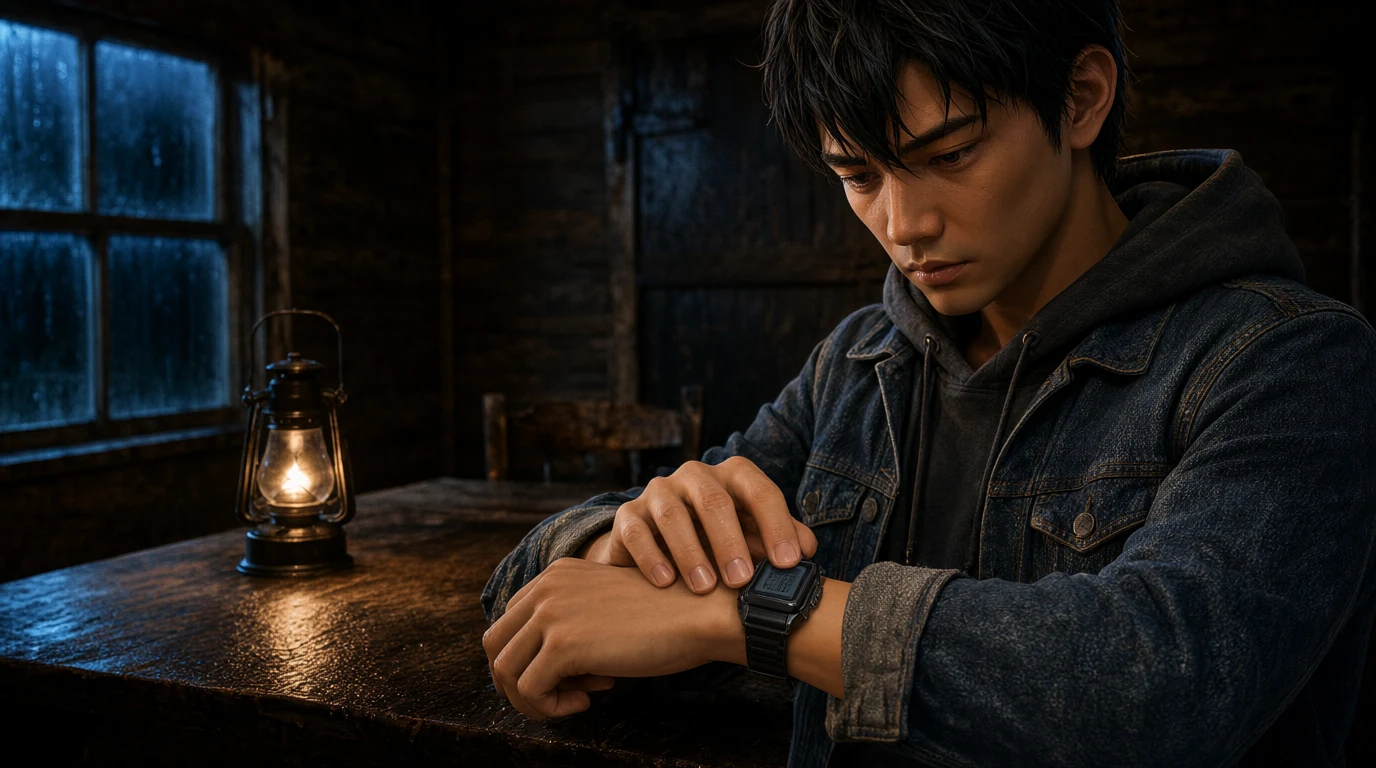 Subject K repaired output in cabin scene